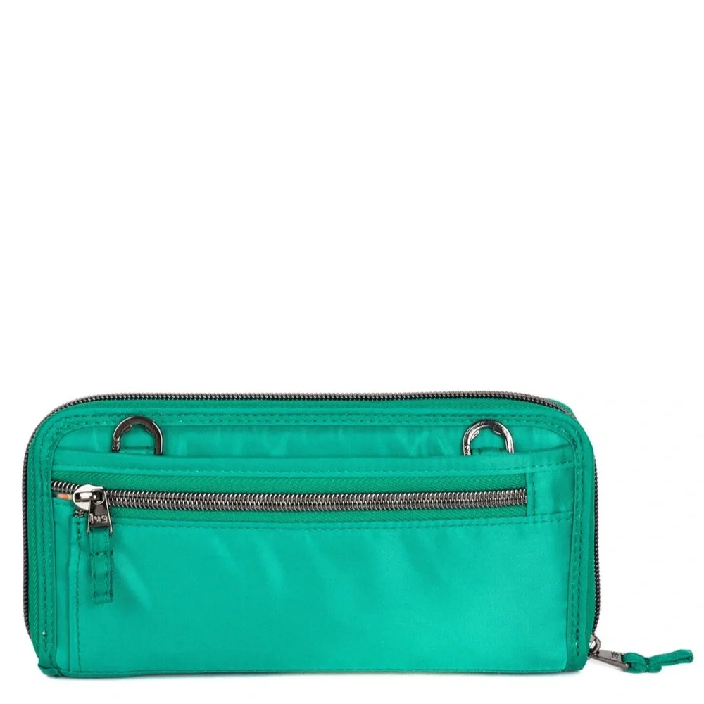 Lug Kickflip SE Convertible RFID Wallet Kelly Green or Poppy Red NWT - Picture 6 of 16